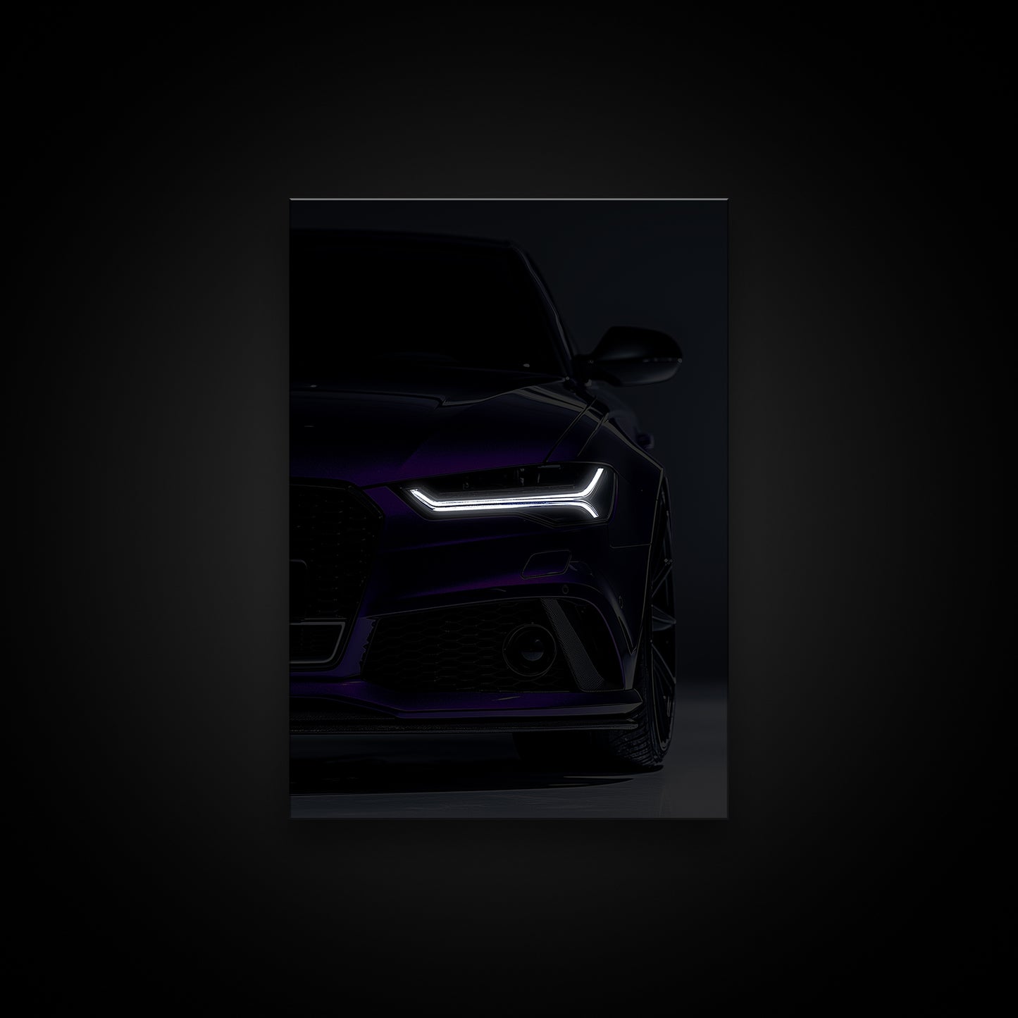 Audi RS6 C7 Midnight Purple - Backlit Acrylic Poster