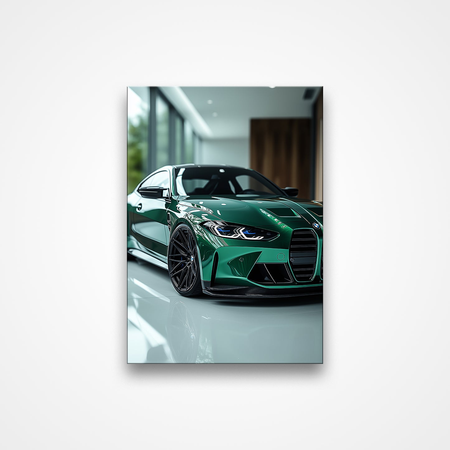 BMW G82 M4 Islands of Man Green - Illuminated Poster