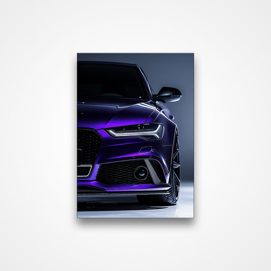 Audi RS6 C7 Midnight Purple - Backlit Acrylic Poster