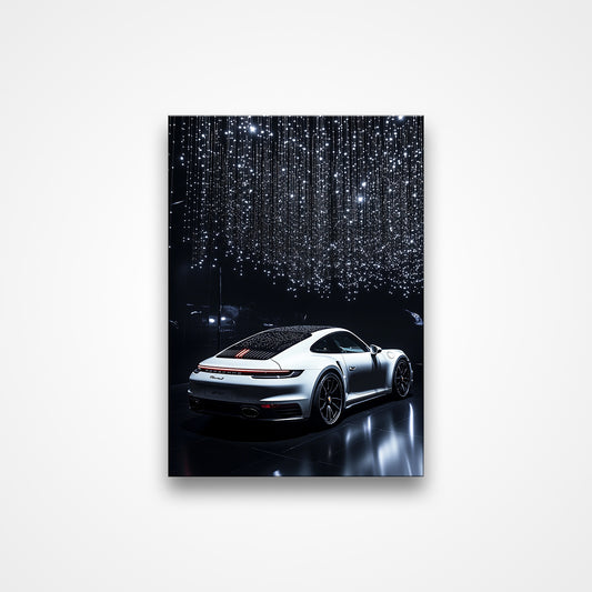 Porsche 911 Chandelier Elegance - Backlit Acrylic Poster