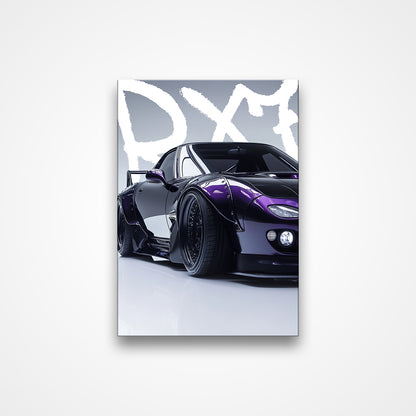 Mazda RX-7 Midnight Purple - Backlit Acrylic Poster